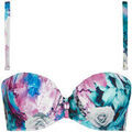 Maillots de bain sur Grenoble : Maillots de bain Lisca Haut maillot de bain bandeau balconnet pr&eacute;form&eacute; Japan Bleu