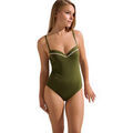 Maillots de bain sur Grenoble : Maillots de bain Lisca Maillot une pi&egrave;ce pr&eacute;form&eacute; multipositions Union Island Vert