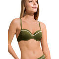 Maillots de bain sur Grenoble : Maillots de bain Lisca Haut maillot de bain pr&eacute;form&eacute; multipositions Union Island Vert