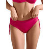 Maillots de bain Lisca Bas maillot slip de bain taille haute c&ocirc;t&eacute;s r&eacute;glables Las Rose