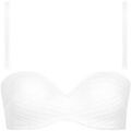 Maillots de bain Lisca Haut maillot de bain bandeau balconnet pr&eacute;form&eacute; Sardinia Blanc