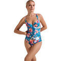 Maillots de bain sur Grenoble : Maillots de bain Lisca Maillot de bain une pi&egrave;ce pr&eacute;form&eacute; multipositions Rimini Bleu
