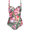 Maillots de bain Lisca Maillot de bain une pi&egrave;ce pr&eacute;form&eacute; multipositions Rimini Vert