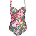 Maillots de bain Lisca Maillot de bain une pi&egrave;ce pr&eacute;form&eacute; multipositions Rimini Vert Grenoble
