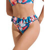 Maillots de bain Lisca Bas maillot slip de bain &eacute;chancr&eacute; taille haute Rimini Bleu