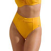 Maillots de bain Lisca Bas maillot slip de bain &eacute;chancr&eacute; taille haute Palma Jaune