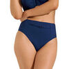 Maillots de bain Lisca Bas maillot slip de bain &eacute;chancr&eacute; taille haute Palma Bleu