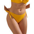 Maillots de bain sur Grenoble : Maillots de bain Lisca Bas maillot slip de bain &agrave; nouettes Palma Jaune