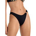 Maillots de bain Lisca Bas maillot slip de bain bikini &eacute;chancr&eacute; taille basse Noir