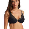 Corbeilles & balconnets Selmark Soutien-gorge triangle pr&eacute;form&eacute; plongeant Matilda Noir