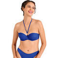 Maillots de bain Lisca Haut maillot de bain bandeau balconnet pr&eacute;form&eacute; SORRENTO Bleu Grenoble