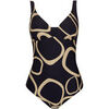 Maillots de bain Lisca Maillot de bain une pi&egrave;ce pr&eacute;form&eacute; sans armatures VALENCIA Noir