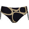 Maillots de bain Lisca Bas maillot slip de bain c&ocirc;t&eacute;s r&eacute;glables VALENCIA Noir