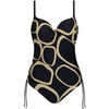 Maillots de bain Lisca Maillot de bain une pi&egrave;ce pr&eacute;form&eacute; VALENCIA Noir