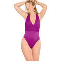 Maillots de bain Lisca Maillot de bain une pi&egrave;ce dos nu pr&eacute;form&eacute; sans armatures Rose Grenoble