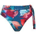 Maillots de bain Lisca Bas maillot slip de bain &eacute;chancr&eacute; taille haute ROMA Bleu
