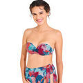 Maillots de bain sur Grenoble : Maillots de bain Lisca Haut maillot de bain bandeau balconnet pr&eacute;form&eacute; ROMA Bleu