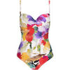 Maillots de bain Lisca Maillot de bain une pi&egrave;ce pr&eacute;form&eacute; ROMA Blanc
