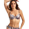 Maillots de bain Selmark Haut maillot de bain embo&icirc;tant SERENGETI Mare Blanc
