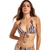 Maillots de bain Selmark Haut maillot de bain triangle pr&eacute;form&eacute; SERENGETI Mare Blanc