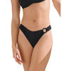 Maillots de bain Lisca Bas maillot slip de bain &eacute;chancr&eacute; taille basse MALAGA Noir