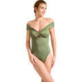 Maillots de bain Lisca Maillot de bain une pi&egrave;ce sans armatures IMPERIA Vert Grenoble