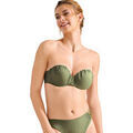 Maillots de bain sur Grenoble : Maillots de bain Lisca Haut maillot de bain bandeau balconnet pr&eacute;form&eacute; IMPERIA Vert