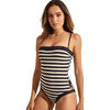 Maillots de bain Selmark Maillot de bain une pi&egrave;ce shapewear armatur&eacute; LUXOR Noir