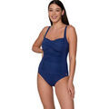 Maillots de bain Luna Splendida Maillot de bain amincissant 1 pi&egrave;ce pr&eacute;form&eacute; TK-5 Blue Bleu Grenoble