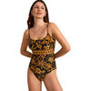 Maillots de bain Selmark Maillot de bain une pi&egrave;ce pr&eacute;form&eacute; ACANTHUS Mare Noir