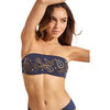 Maillots de bain Selmark Haut maillot de bain bandeau non pr&eacute;form&eacute; BAIKAL Mare Bleu