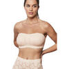 Bandeaux & bretelles amovibles Selmark Soutien-gorge bandeau pr&eacute;form&eacute; ONE AND LACE Beige