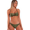 Maillots de bain Admas Ensemble 2 pi&egrave;ces bikini bandeau Punk Beach Vert