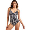 Maillots de bain Selmark Maillot de bain une pi&egrave;ce shapewear pr&eacute;form&eacute; UYUNI Noir