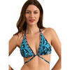 Maillots de bain Selmark Haut maillot de bain triangle pr&eacute;form&eacute; ACANTHUS Mare Bleu