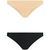 Tangas Bye Bra Pack x2 br&eacute;siliens Invisible Multicolore