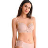 Emboitants Lisca Soutien-gorge bustier armatur&eacute; INFINITY Cheek Rose