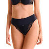 Tangas Lisca Br&eacute;silien &eacute;chancr&eacute; taille haute CHARISMA Noir
