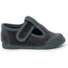 Chaussons b&eacute;b&eacute; Pisamonas Salom&eacute;s Barefoot Velours Bout Caoutchouc Gris