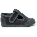 Chaussons b&eacute;b&eacute; Pisamonas Salom&eacute;s Barefoot Velours Bout Caoutchouc Gris