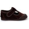 Chaussons b&eacute;b&eacute; Pisamonas Salom&eacute;s Barefoot Velours Bout Caoutchouc Marron