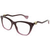 Lunettes de soleil Gucci GG1012O Cadres Optiques, Bordeaux/Transparent, 54 mm