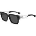 Lunettes sur Grenoble : Lunettes de soleil Dsquared D2 0143/S Lunettes de soleil, Noir/Gris, 53 mm