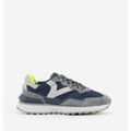 Baskets homme sur Grenoble : Baskets basses V 1985 VICTORIA 1985 BASKET RUSH COULEUR CRO&Ucirc;TE DE CUIR 8807108 Bleu