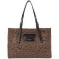 Sac a main LANCASTER Sac porte epaule Ref 66348 Camel Leopard