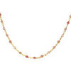 Collier Orusbijoux Collier Argent Dor&eacute; Et Pierres Naturelles Quartz Rose Dor&eacute;