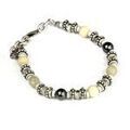 Bracelets Cryady BR-150 HENDRIX-BLACK/AVORIO Grenoble