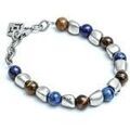 Bracelets Cryady BR-39 BOGOTA-AZZURRO*METAL/BLUE