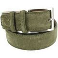 Ceinture Robert Charles Ceinture en daim surpiqu&eacute;e Vert Grenoble