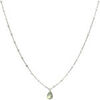 Collier Orusbijoux Collier Argent Rhodi&eacute; Goutte Pierres Naturelles Labradorite Argent&eacute;